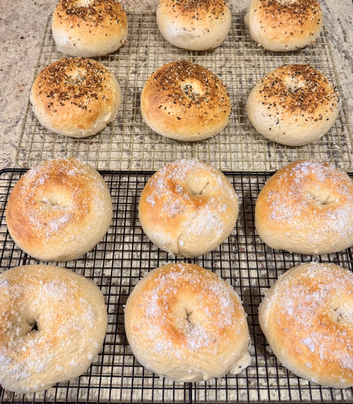 Sourdough loaves with hand-scored heart designs